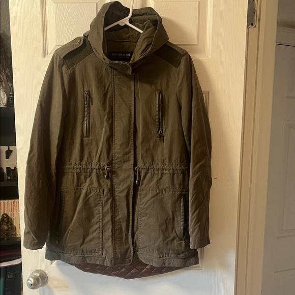 Kristen Blake Women’s Green Hooded Field/ Anorak/ Utility Jacket - Picture 1 of 12
